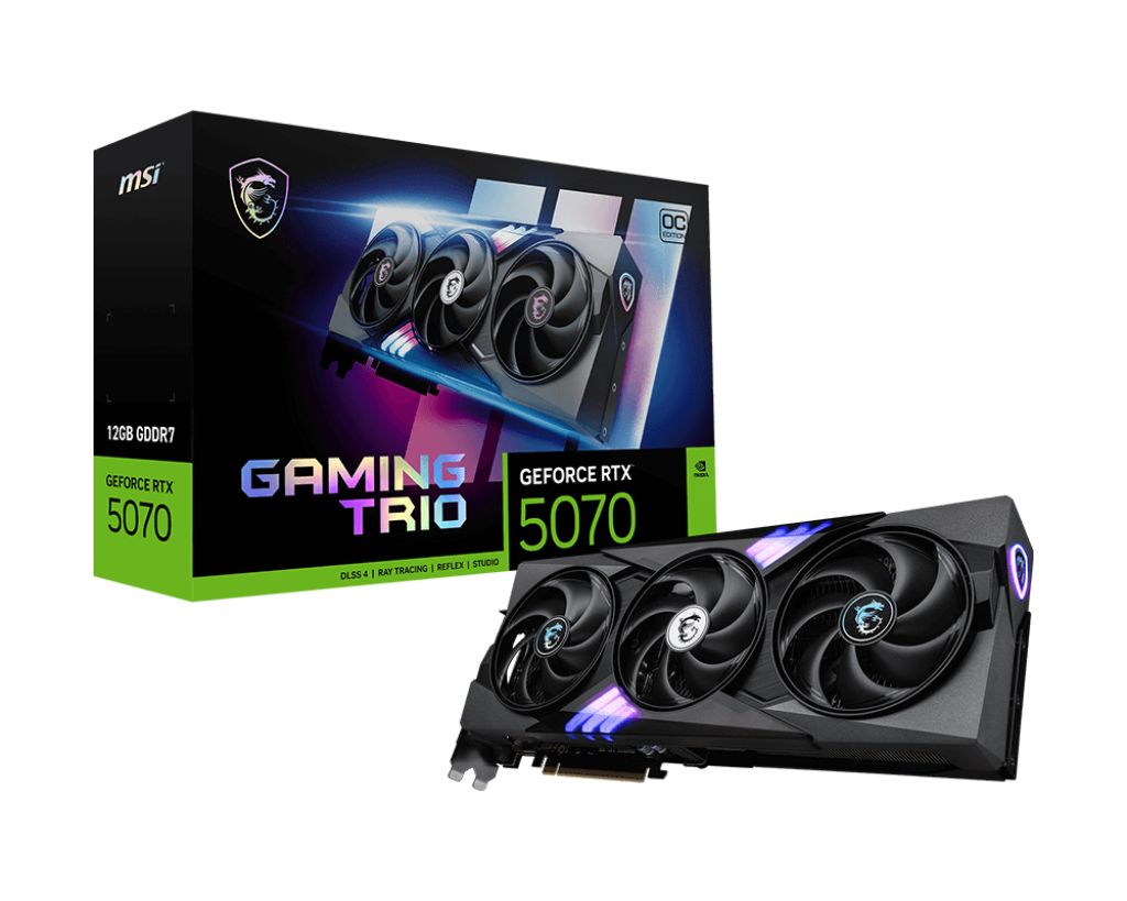 Placa video MSI GeForce RTX 5070 GAMING TRIO OC 12 GB GDDR7 192 bit