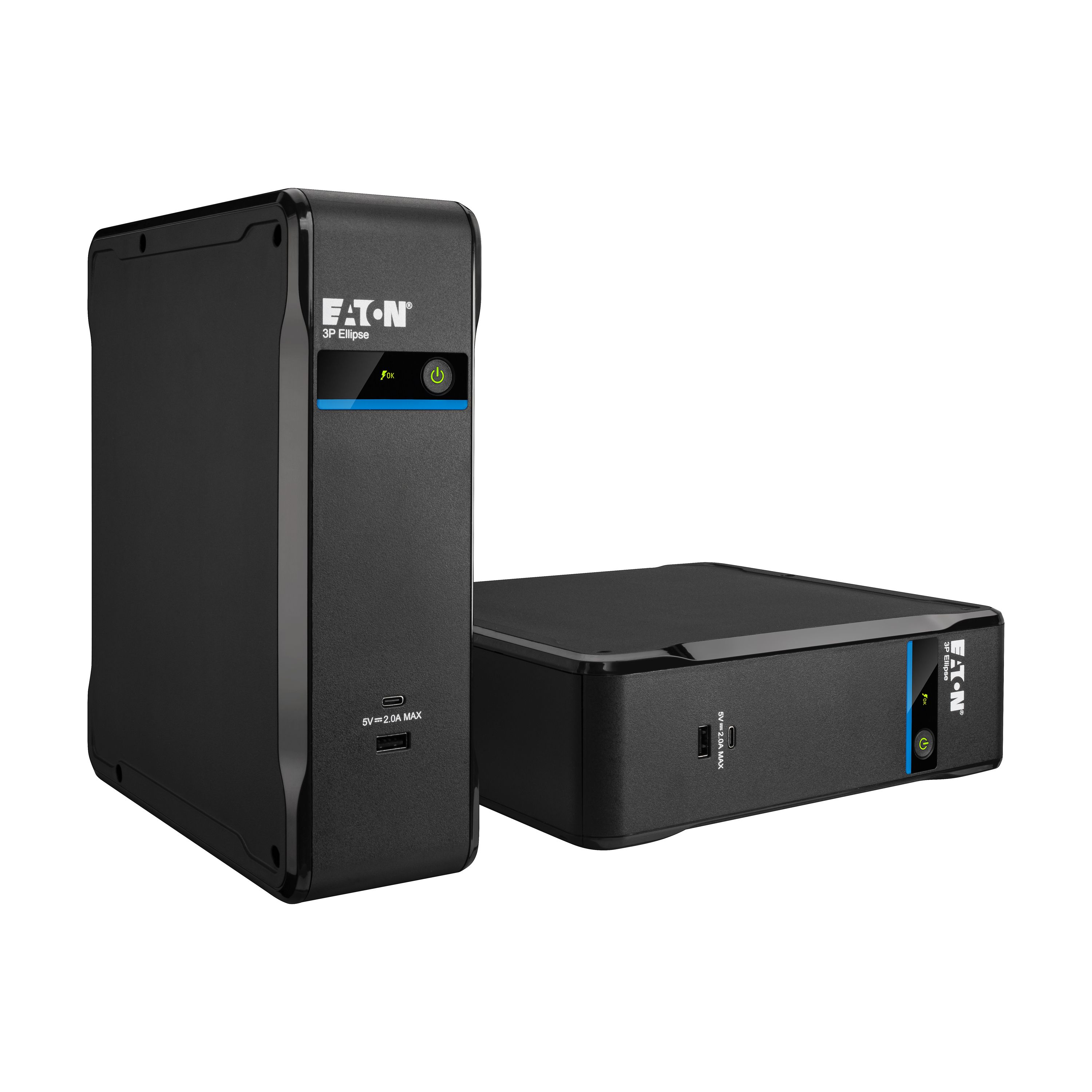 UPS Eaton 3P1300UD, 1300 VA, 840 W, offline, 4x Schuko, 1x C14, 12 V / 7 Ah Sealed Lead-acid, LED, Tower, Negru