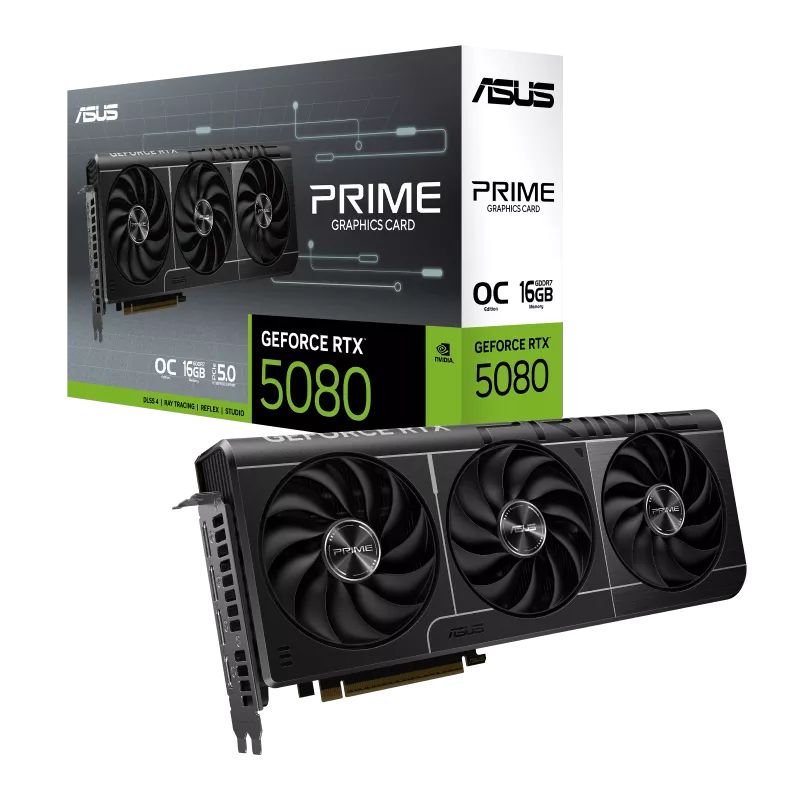 Placa video ASUS GeForce RTX 5080 PRIME OC 16 GB GDDR7 256 bit