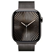 Apple Watch Series 10 GPS + Cellular 46mm Slate Titanium Case with Slate Milanese Loop - M/L