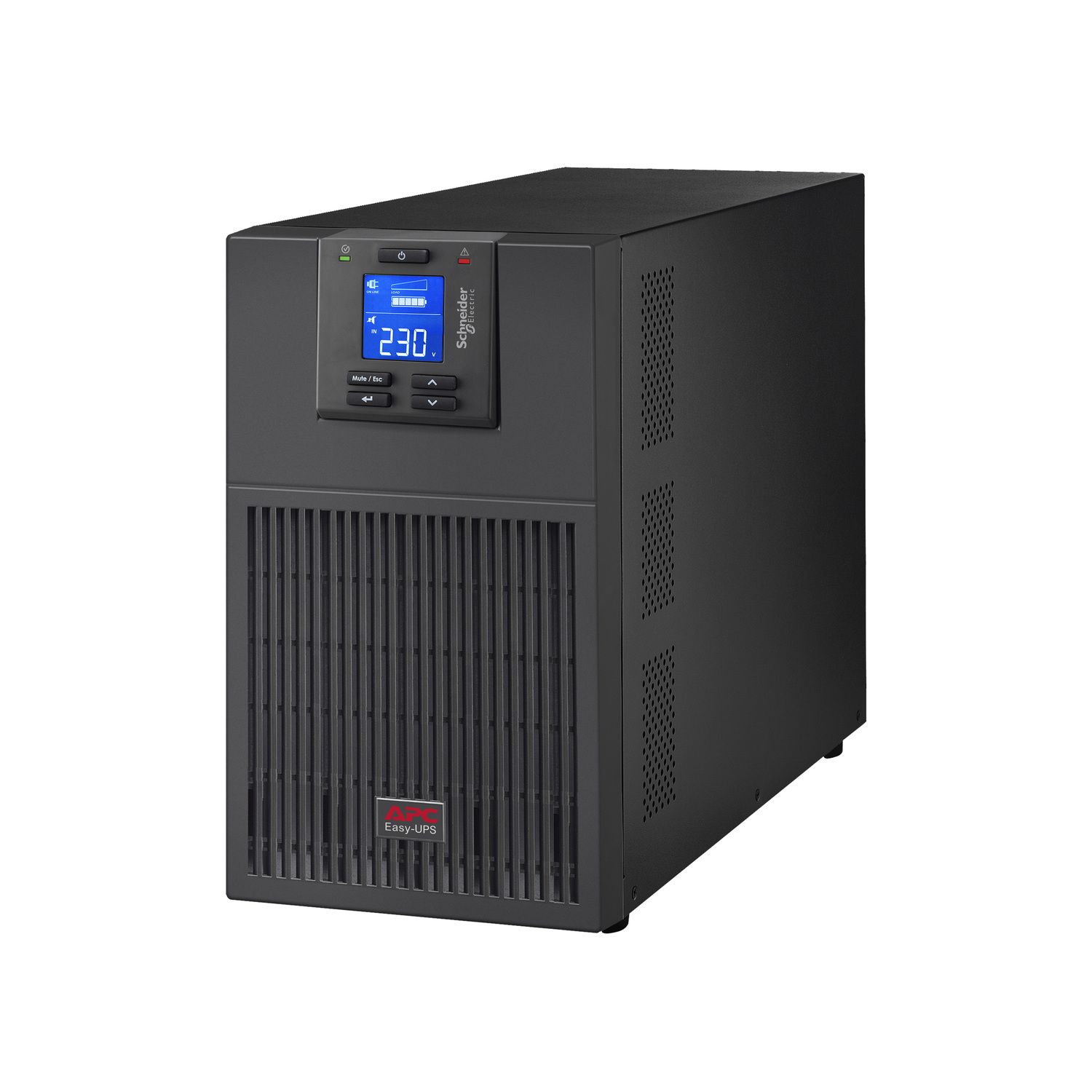 UPS APC SRV3KI-E, 3000 VA, 2700 W, on-line double-conversion, 6x C13, 1x C19, 1x USB, 72 V Sealed Lead-acid, LCD, Tower, Negru