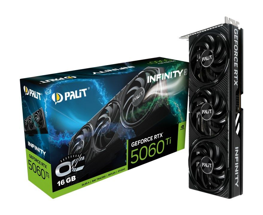 Placa video Palit GeForce RTX 5060 Ti Infinity 3 OC 16 GB GDDR7 128 bit