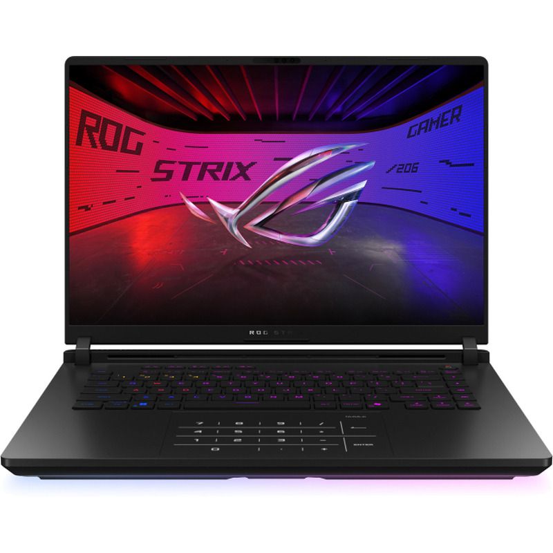 Laptop ASUS ROG Strix SCAR 16 G6 G635LW-RW068, 16 inch 2560 x 1600, Intel Core Ultra 9 275HX (24 C / 24 T, 2.7 GHz - 5.4 GHz, 36 MB cache, 28 W), 32 GB DDR5, 2 TB SSD, Nvidia GeForce RTX 5080, Fara sistem de operare, Tastatura US, Negru
