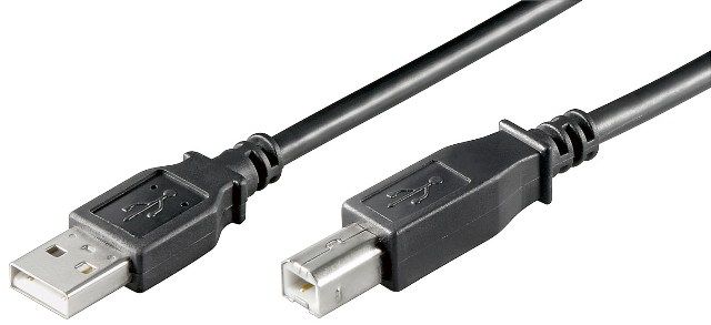 USB 2.0 cable 3m A male to B male, black
- internal conductors: 2xAWG28 2xAWG28 copper
- USB printer cable
Packaging: bulk 1 pc.