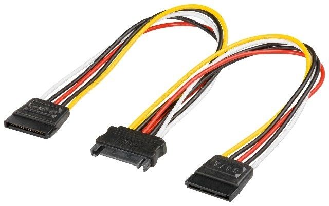 SATA male to 2 x SATA female power adapter cable, 20cm
Packaging: bulk 1 pc.