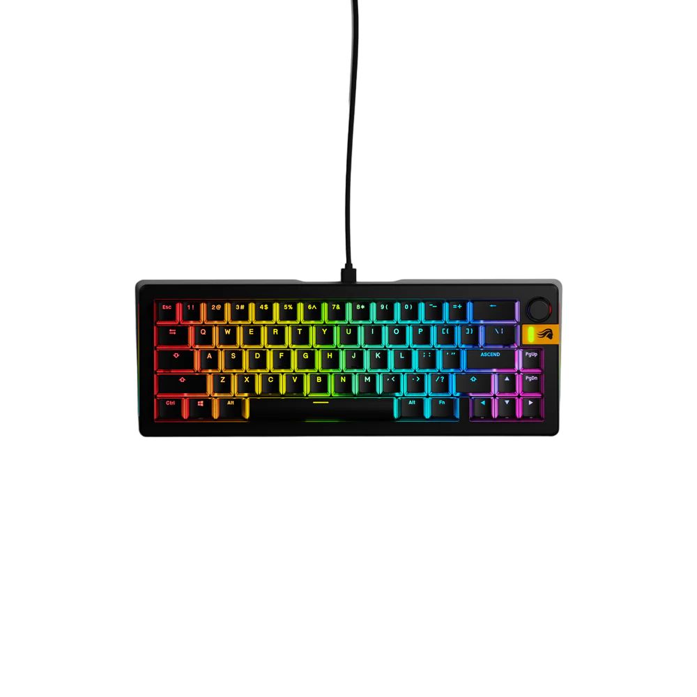 Tastatura mecanica GMMK 3 HE 65%, Fox HE Switches, US layout, 66 taste, Negru