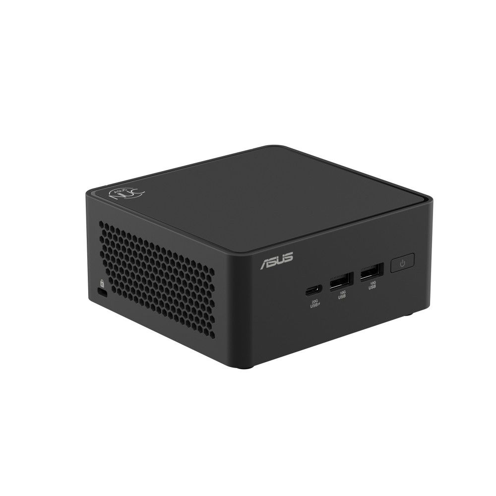 Desktop PC Asus NUC 15 Pro, Intel 240H (10 C / 16 T, 2.5 GHz - 5.2 GHz, 24 MB cache), fara memorie, fara stocare, Intel Arc Graphics, Fara sistem de operare