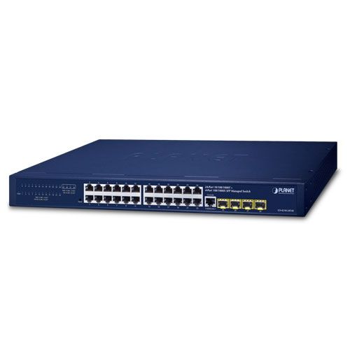 Switch Planet GS-4210-24T4S, 24 porturi 10/100/1000 Mbps