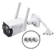 Camera de supraveghere VIGI 4MP Outdoor Full-Color 4G Bullet, SPEC: 4G Cat4, LTE-TDD/LTE-FDD/WCDMA, 3*LAN Ports, 4MP, 1/2.7  Progressive Scan CMOS, H.265+/H.265 /H.264+/H.264, IR&White LED, 25fps/30fps (2688 × 1520), IP66, DC 12V,120dB WDR, microfon si difuzor incorporat, Slot micro-SD pana la