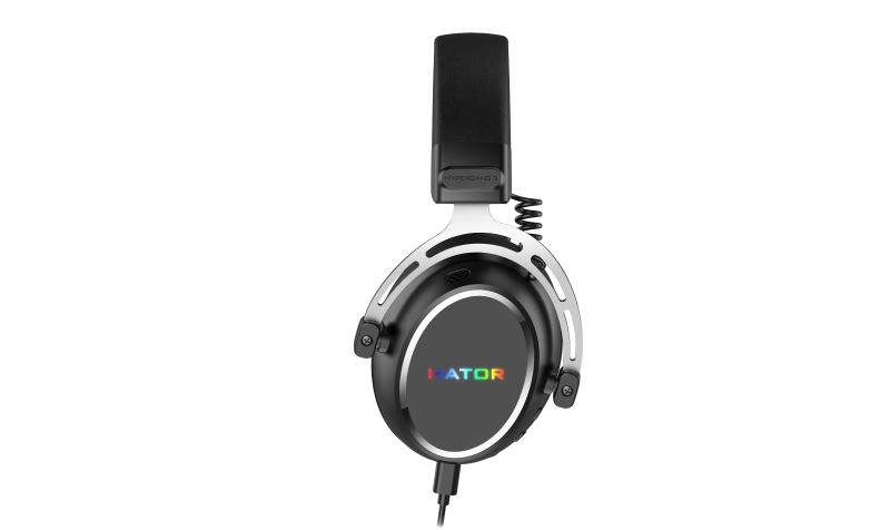Casti gaming cu fir Hator Hypergang 3 USB, conectivitate USB Type-C / USB Type-Amaterial membrana compozit, conexiune catre HATOR SyncHUB™, Virtual 7.1 Surround Sound, logo iluminat RGB, apeluri prin BT in gaming mode, frecventa raspuns 10Hz-44kHz, impendanta 32Ω, putere maxima 30mW, microfon