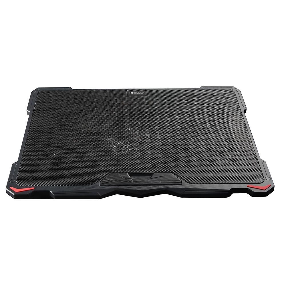 Cooling pad Tellur Basic, 17 , 5 ventilatoare, LED, 2USB, Negru