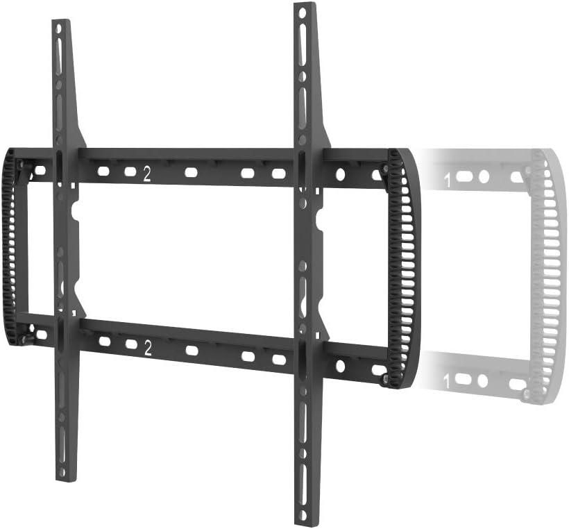 Suport TV de perete Barkan, pentru ecrane de pana la 13  - 90 , greutate maxima suportata 60kg, distanta fata de perete 80mm - 200mm, VESA max. 600x400 mm, negru