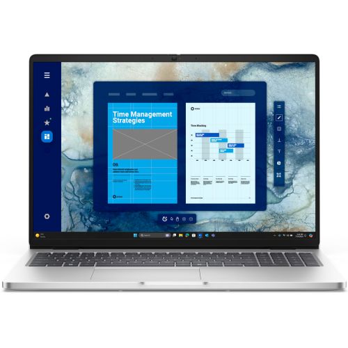 Laptop Dell Pro 14 PC14250, 14 inch 1920 x 1200, Intel 255U (12 C / 14 T, 2.4 GHz - 5.2 Ghz, 12 MB cache, 15 W), 16 GB DDR5, 512 GB SSD, Intel Graphics, Windows 11 Pro, Tastatura English International, Platinum Silver