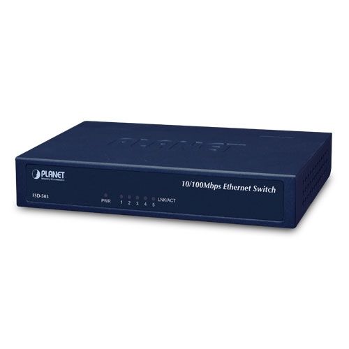 PLANET FSD-503 switch-uri Fast Ethernet (10/100) Albastru