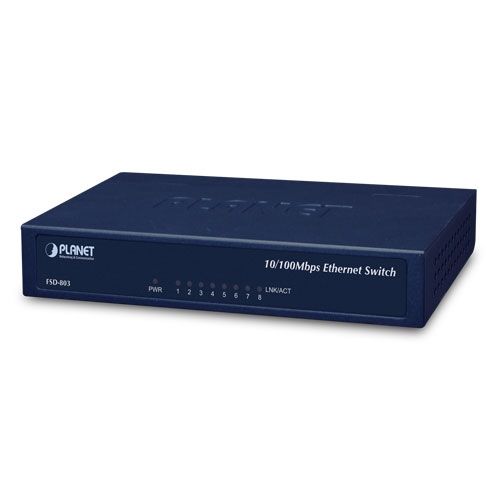 Switch Planet FSD-803, 8 porturi 10/100 Mbps