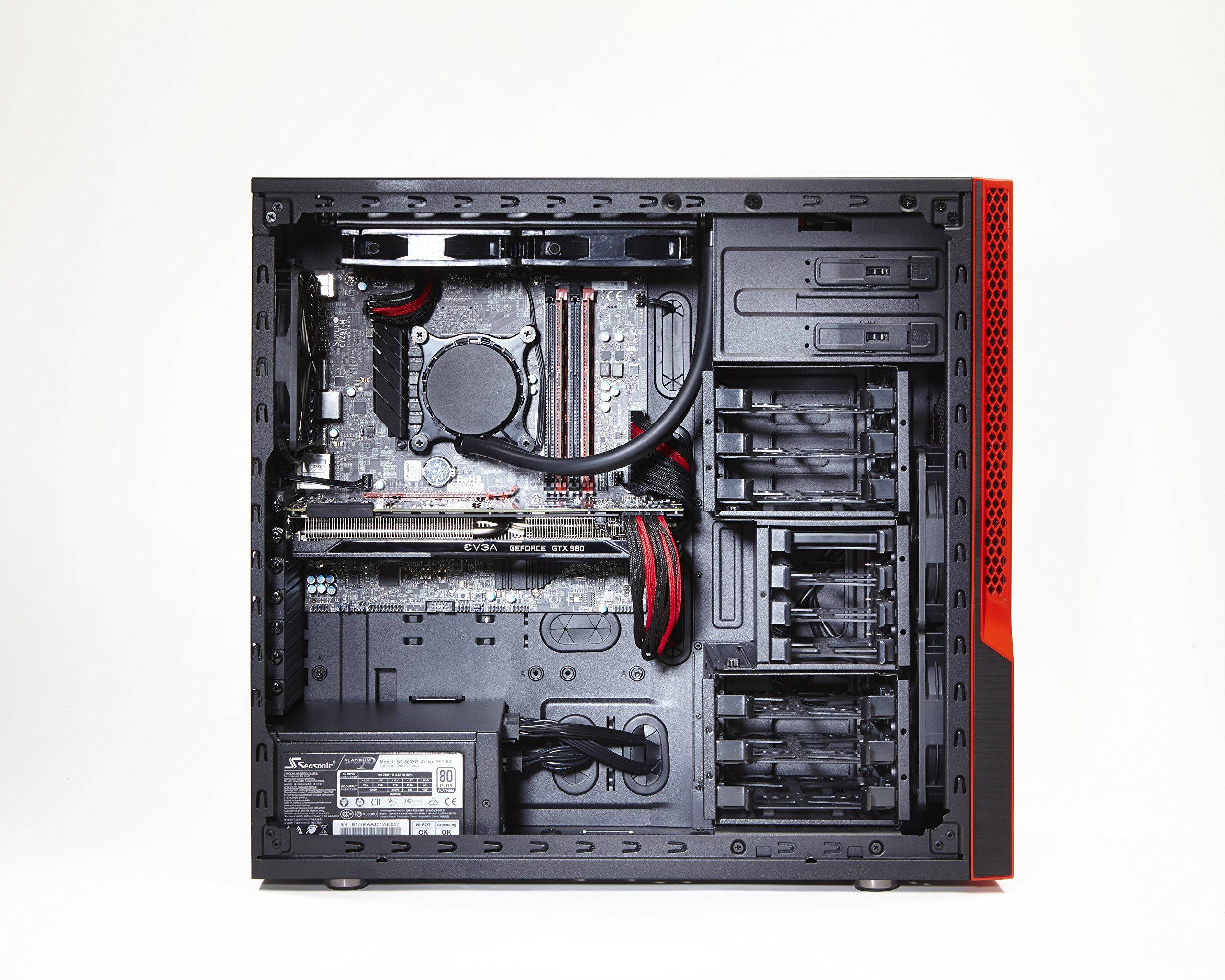 Supermicro SuperChassis GS50-000R Midi Tower Negru, Roşu