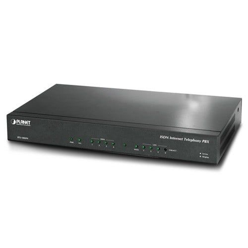 PLANET 30 USER SIP BASE IP PBX WITH 4-PORT ISDN BUILT-IN, 30 user(s) Sistem IP PBX (private & packet-switched)