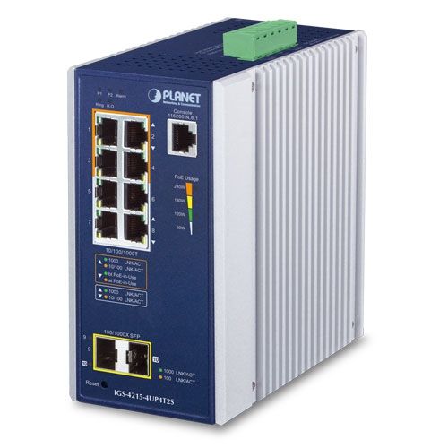 Switch Planet IGS-4215-4UP4T2S, 8 porturi 10/100/1000 Mbps