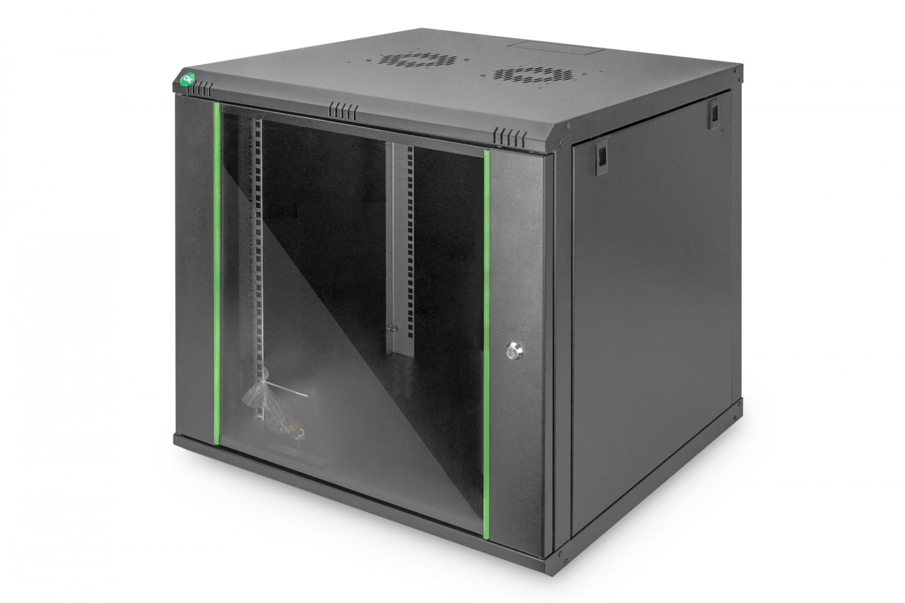 Digitus DN-19 09U-6/6-EC-SW rack-uri 9U Raft montat pe perete Negru