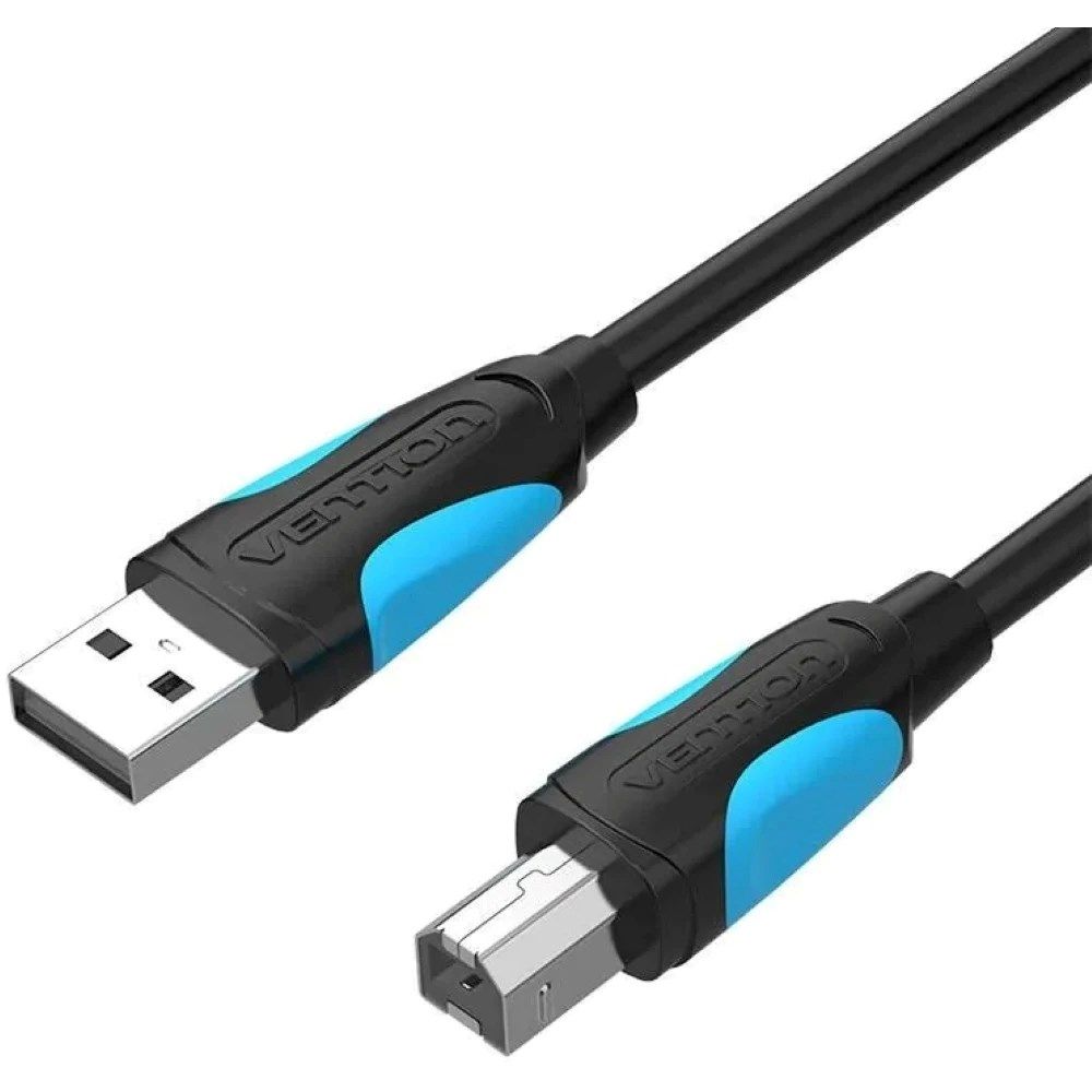 Cablu USB imprimanta Vention, USB 2.0 B (T) la USB 2.0 (T), 5m, 480 Mbps, , PVC, negru,  VAS-A16-B500  (timbru verde 0.08 lei) -6922794717619