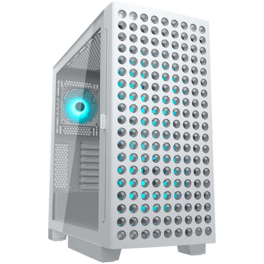 COUGAR AIRFACE ECO RGB PC Case, Mid Tower, White