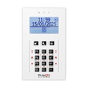 BCS PULSON LCD/C WH Tastatură LCD albă cu butoane din cauciuc