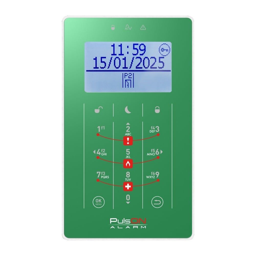 BCS PULSON FRONT LCD/S GEL Fațadă verde deschis pentru tastatura LCD/S