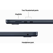 Laptop Apple MacBook Air 13 Z1GU000BM, 13.6 inch 2560 x 1664, Apple M4 10-Core (10 C / 10 T, N/A - N/A, N/A cache, N/A), 32 GB LPDDR5X, 1 TB SSD, Apple 10-core GPU, Mac OS, Tastatura US, Midnight