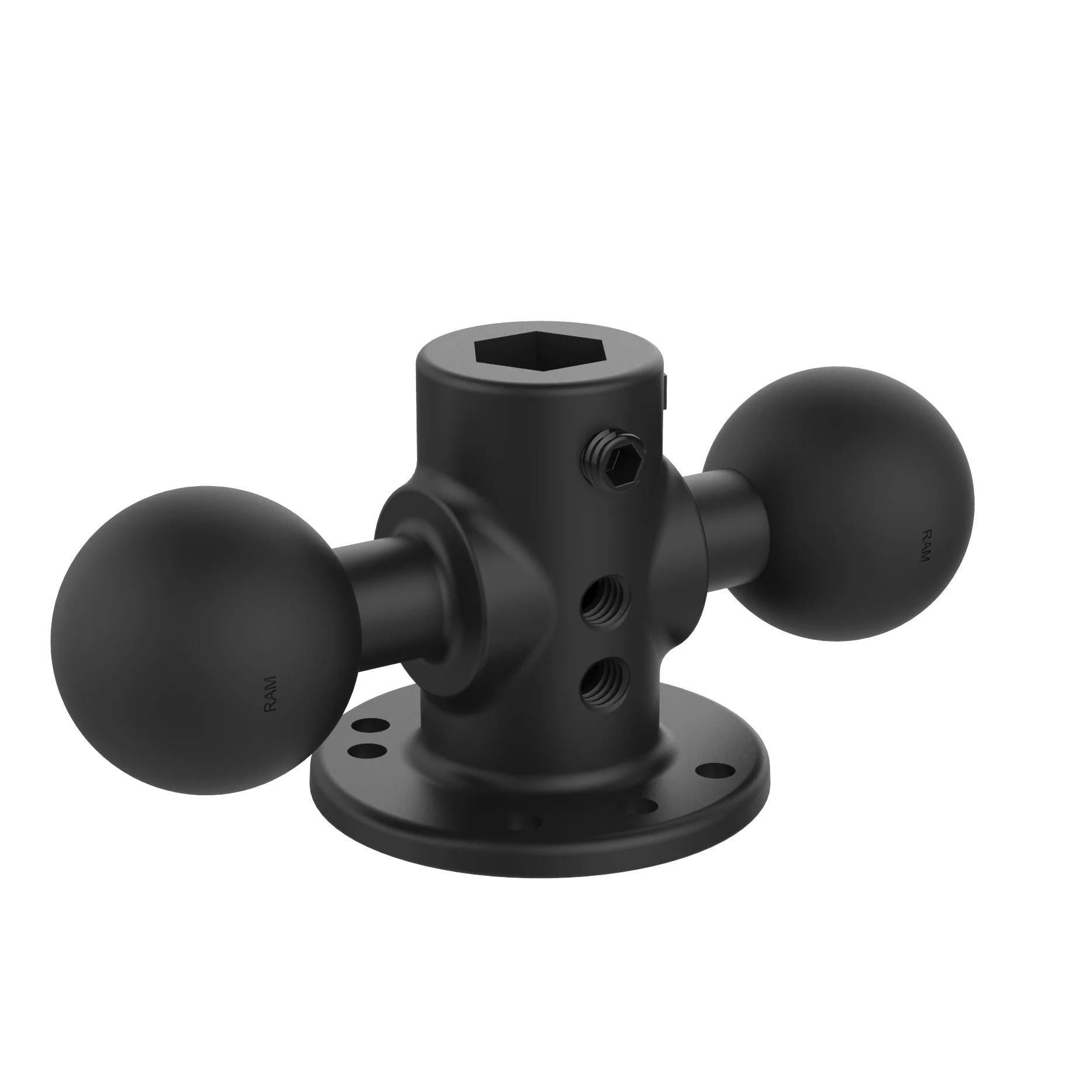 RAM Mounts Round Double Ball Base