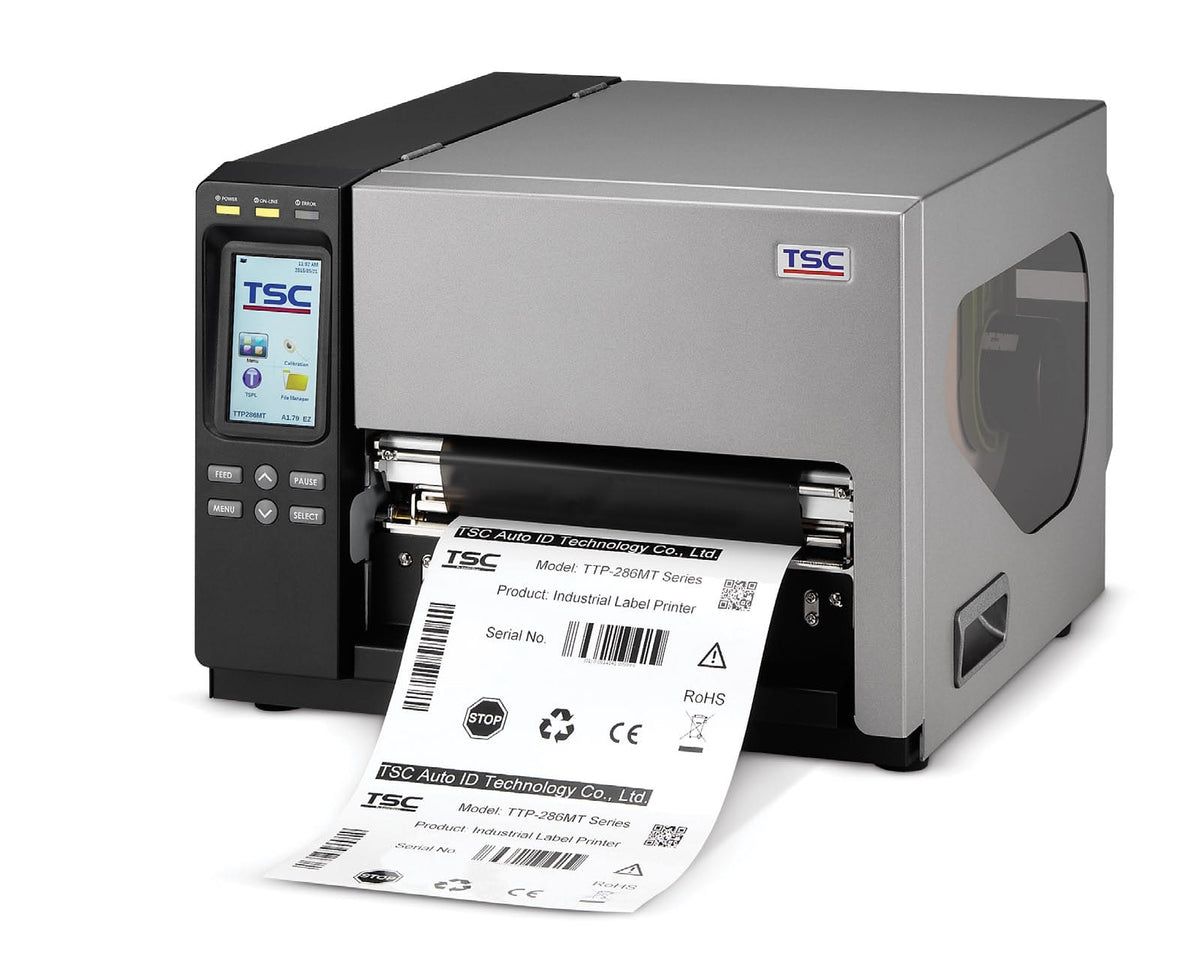 TSC TTP-384MT, 12 dots/mm (300 dpi), RTC, display, TSPL-EZ, USB, RS232, LPT, Ethernet