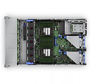 Server HPE ProLiant DL380 Gen11, Rack 2U, Intel Xeon Silver 4510 (12 C / 24 T, 2.40 GHz - 4.10 GHz, 30 MB cache, 150 W), 64 GB DDR5 ECC, 2 x 480 GB SSD, 8 x SFF, HPE MR408i-o Gen11, 2 x 1000 W