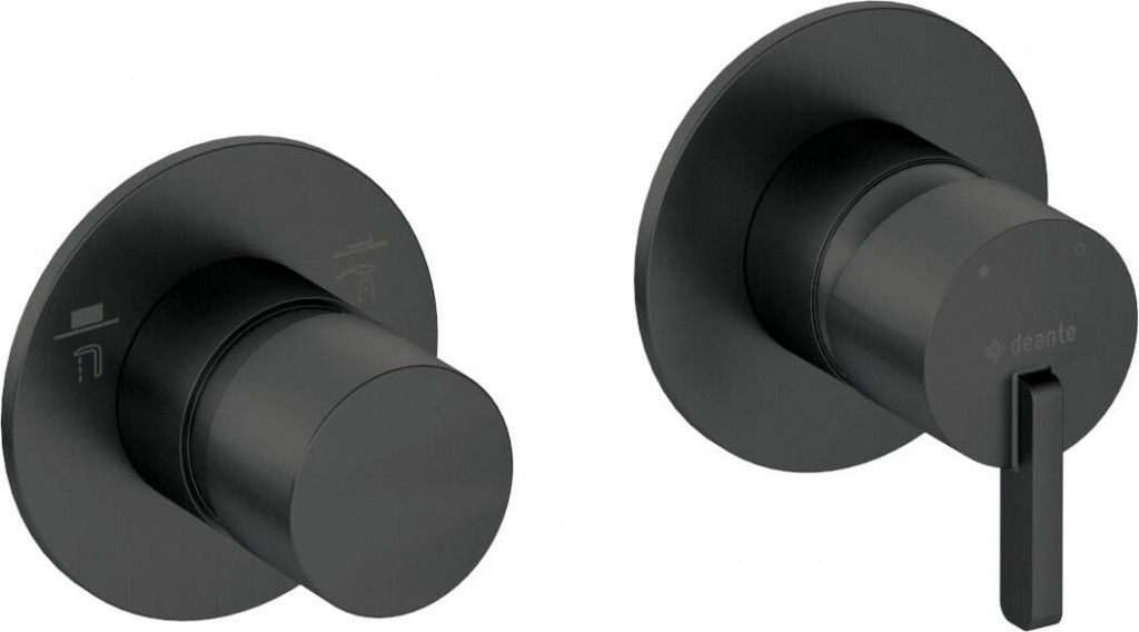Shower mixer with shower switch - horizontal