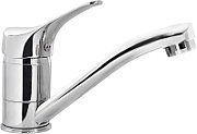 Basin mixer with swivel spout