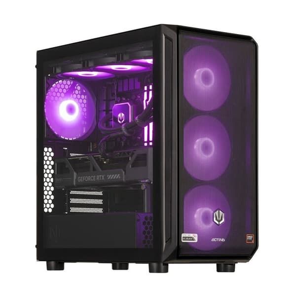 Desktop PC Actina Midi Tower, AMD Ryzen 7 7800X3D (8 C / 16 T, 5.0 GHz), 32 GB RAM, 2 TB SSD, NVIDIA GeForce RTX 5080 16 GB, Fara sistem de operare