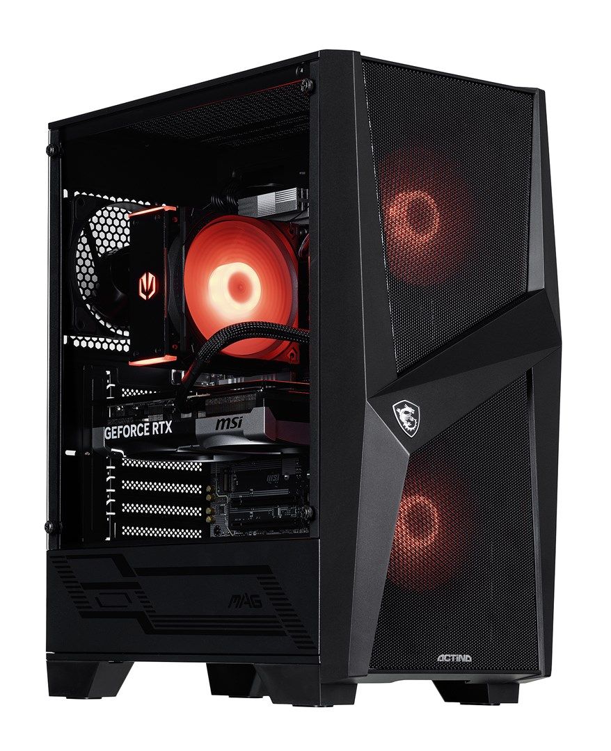 Desktop PC Actina Midi Tower, AMD 8700F (8 C / 16 T, 4.1 GHz - 5 GHz), 32 GB RAM, 1 TB SSD, NVIDIA GeForce RTX 5070 12 GB, Fara sistem de operare