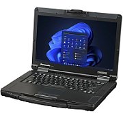 Laptop Panasonic ToughBook 55 Mk3, 14 inch 1920 x 1080 Touchscreen, Intel Core i5-1345U (10 C / 12 T, 1.6 GHz - 4.7 GHz, 12 MB cache, 55 W), 16 GB DDR4, 512 GB SSD, Intel Iris Xe Graphics, Windows 11 Pro, Tastatura Germana, Negru