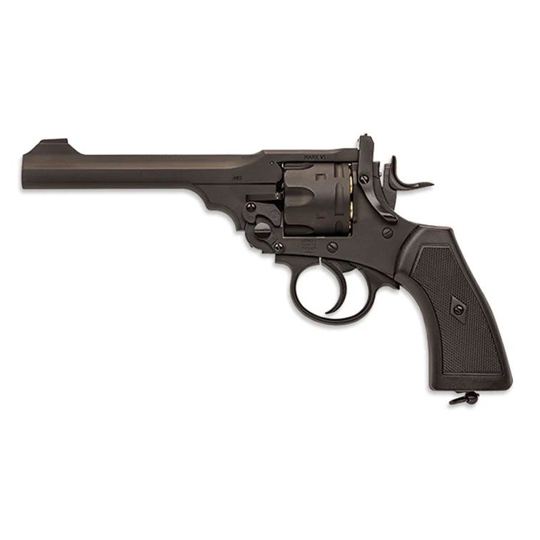 WEBLEY MKVI .455 Police cal.4.5 mm Diabolo cartridge 6-shot barrel 4’ CO2 Black Ekp to17J