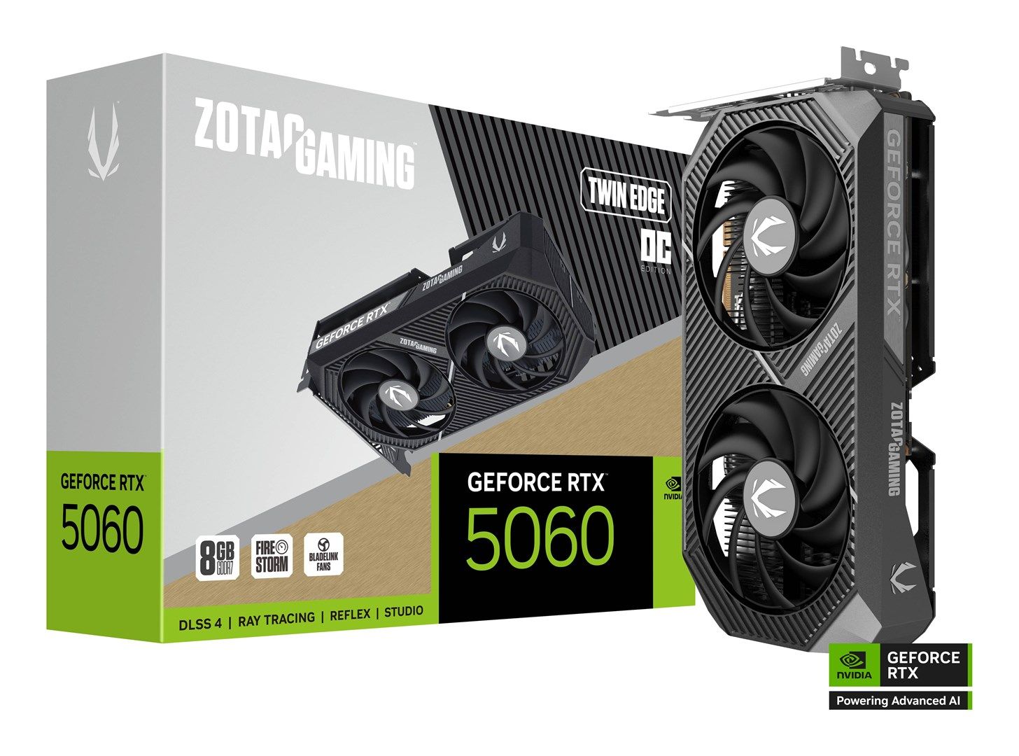 Placa video ZOTAC GeForce RTX 5060 Twin Edge OC 8 GB GDDR7 128 bit