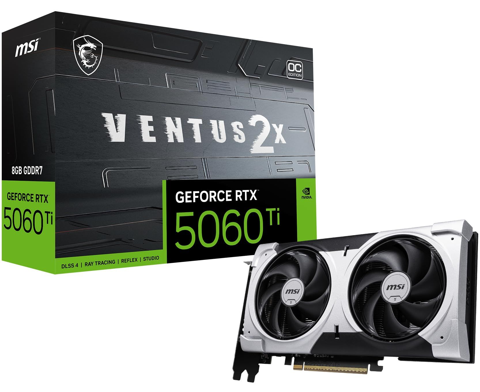 Placa video MSI GeForce RTX 5060 Ti VENTUS 2X OC PLUS 8 GB GDDR7 128 bit