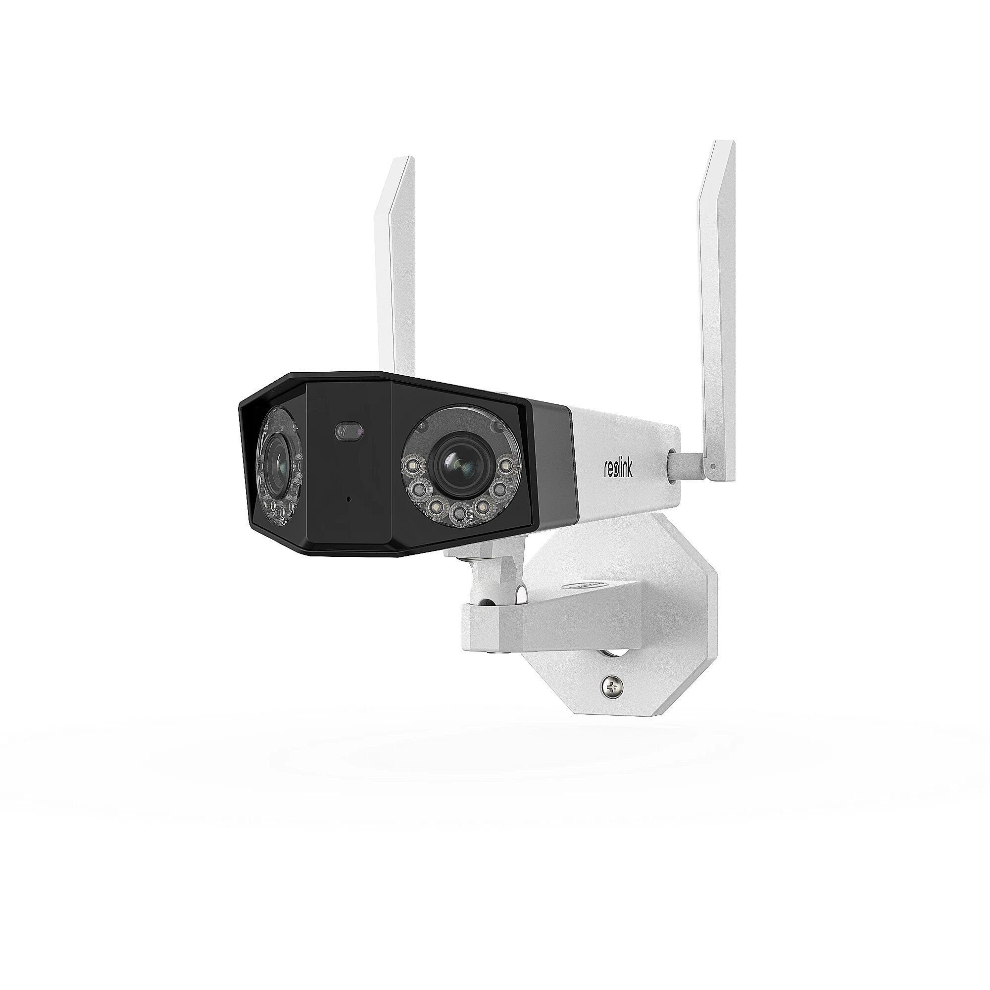 Camera de supraveghere Reolink  Duo 2 WiFi DUO SERIES W730 Senzor: 1/2.7  CMOS Rezolutie video: 8 Megapixeli (4608x1728 pixeli) Cadre/secunda: 20 FPS Lentila fixa: 3.2mm Diafragma: F2.0 Unghi de vizualizare: orizontal: 180°/ vertical: 60° Distanta iluminator IR: 30 m Numar LED-uri IR: 6 Microfon si
