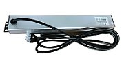 Techly I-CASE STRIP-16SH unități de distribuție a energiei electrice (PDU) 6 ieșire(i) AC 1.5U Negru, Argint