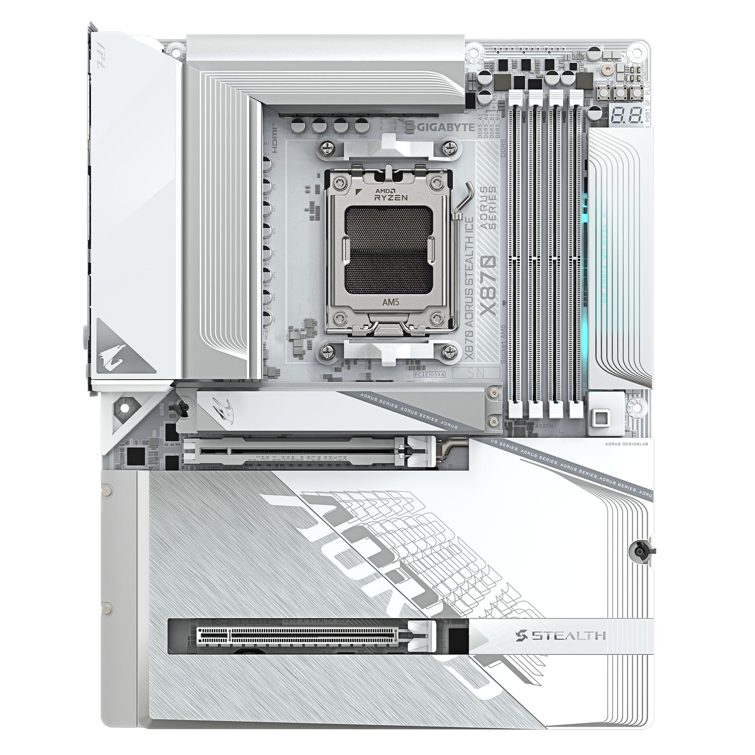 Gigabyte X870 AORUS STEALTH ICE (X870,AM5,ATX,DDR5)