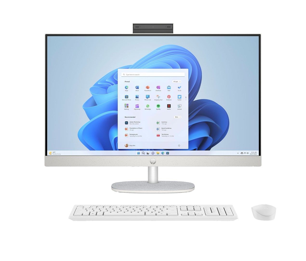All-In-One HP 27-cr0232nw 9U2K5EA, 27 inch 1920 x 1080, AMD Ryzen 5 7520U (4 C / 8 T, 2.8 GHz - 4.3 GHz, 4 MB cache, 15 W), 16 GB DDR5, 512 GB SSD, AMD Radeon Graphics 0 GB, Windows 11 Home, Alb