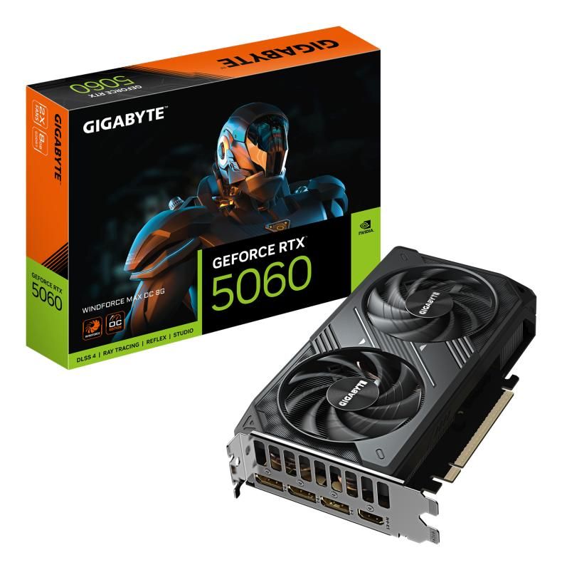 Placa video GIGABYTE GeForce RTX 5060 WINDFORCE MAX OC 8 GB GDDR7 128 bit