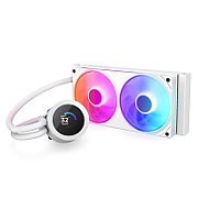 Kraken Plus 240 RGB, 240mm, pompa cu ecran LCD, Intel/ AMD, Alb