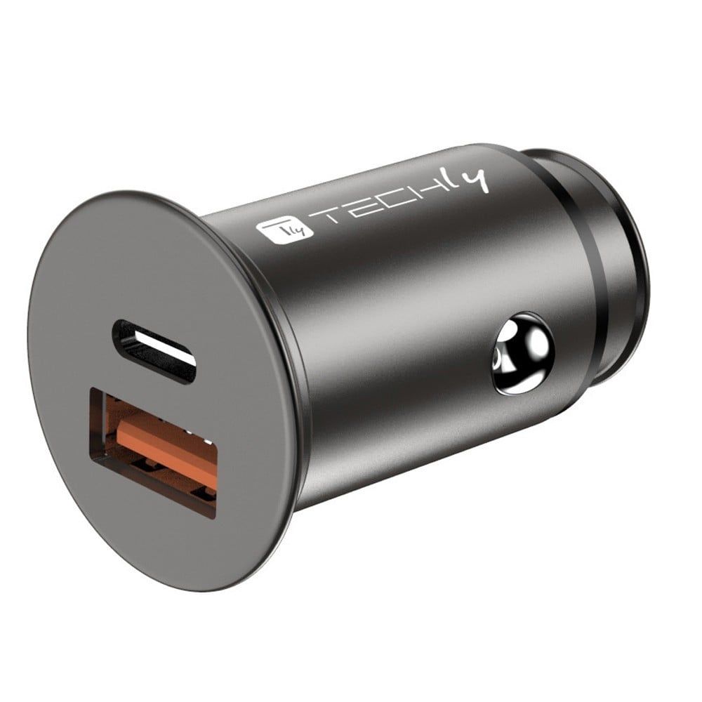 Techly IUSB2-CAR5-AC38W încărcătoare pentru dispozitive mobile Universală Negru Brichetă electrică de bord Încărcare rapidă Auto