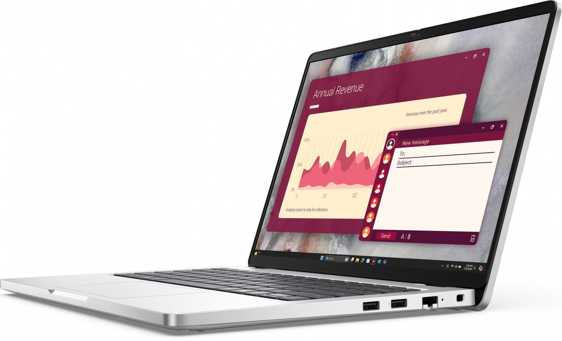 Laptop Dell Pro 14 PC14250, 14 inch 1920 x 1200, Intel Core 5 220U (10 C / 12 T, 1.4 GHz - 5.0 GHz, 12 MB cache, 15 W), 16 GB DDR5, 512 GB SSD, Intel Graphics, Windows 11 Pro, Tastatura US, Platină