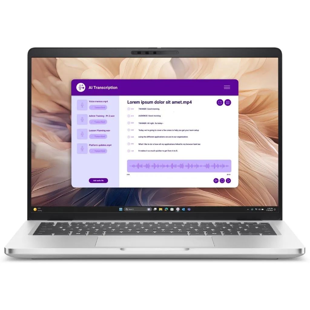DELL Pro 14 Plus PB14250 Intel Core Ultra 5 235U Laptop 35,6 cm (14 ) Full HD+ 32 Giga Bites DDR5-SDRAM 512 Giga Bites SSD Wi-Fi 6E (802.11ax) Windows 11 Pro Al