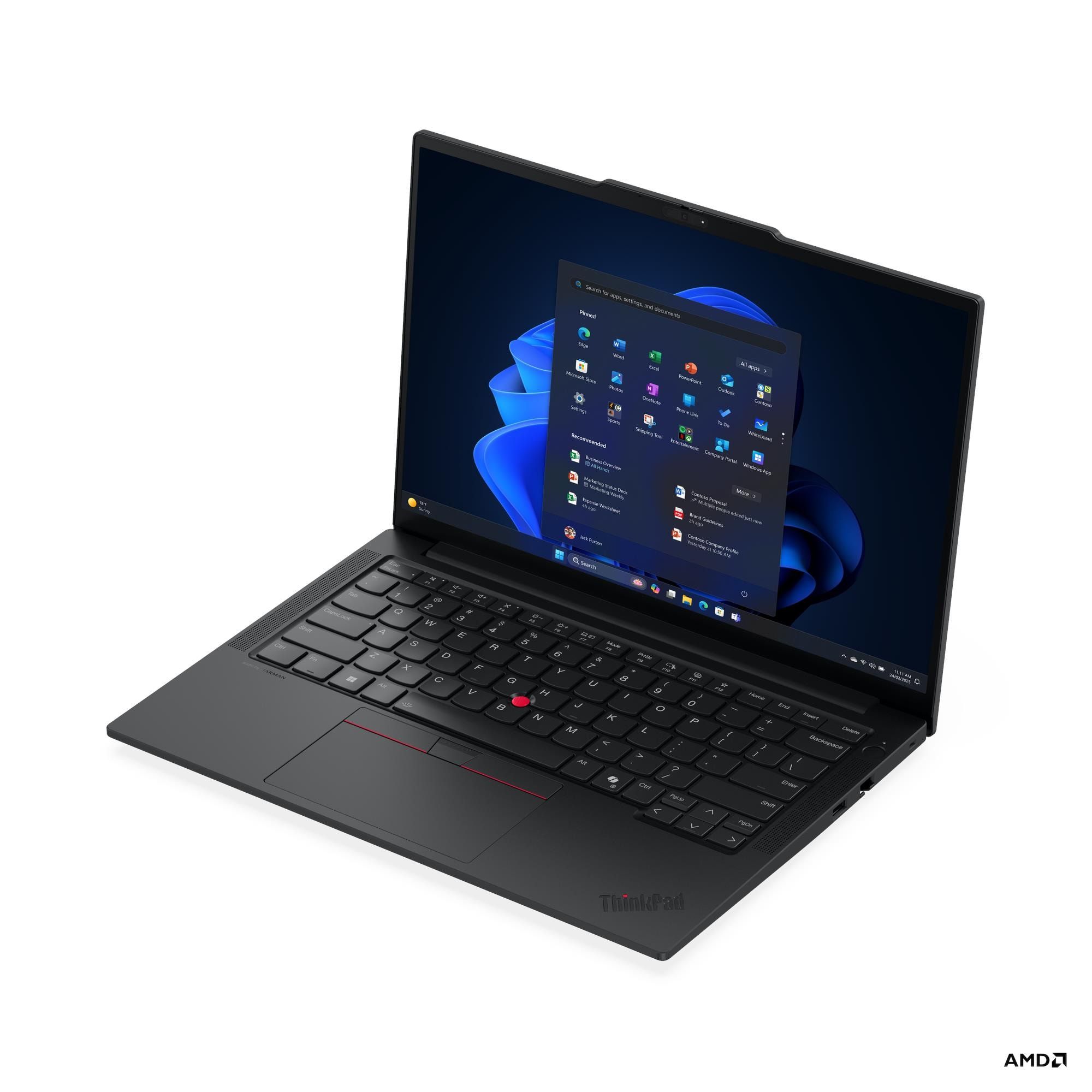 Laptop Lenovo ThinkPad E14 Gen 7 21T00024RI, 14 inch 1920 x 1200, AMD Ryzen 7 250 (8 C / 16 T, 3.3 GHZ - 5.1 GHz, 24 MB cache, 45 W), 16 GB DDR5, 512 GB SSD, AMD Radeon Graphics, Windows 11 Pro, Tastatura English (EU), Black
