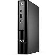Desktop PC Dell Pro QCM1250 Micro PC, Intel i3-14100T (4 C / 8 T, 2.7 GHz - 4.4 GHz, 12 MB cache, 35 W), 8 GB DDR5, 512 GB SSD, Fara unitate optica, Intel UHD Graphics Partajata, 180 W, Windows 11 Pro